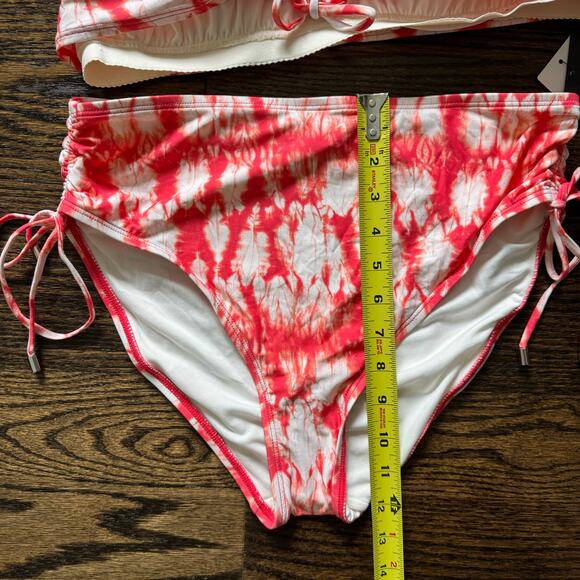 Coco Reef Bra Sized 40DD underwire bikini top XL bikini bottom tie dye NEW swim - Picture 7 of 11